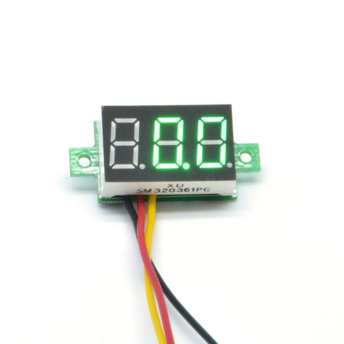 Dc 0-100v mini volt voltage battery pane meter voltmeter led self-power for sale
