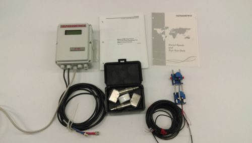 GE Panametrics Aqua Trans Flowmeter AT 868 Transducers UTXDR 404 and C-RS-401