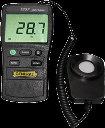 General DLM1337 Display Wide Range Digital Light Meter