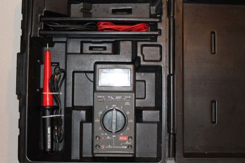 FLUKE 27 FM, MULTIMETER, AND HIGH VOLTAGE PROBE, WITH CASE