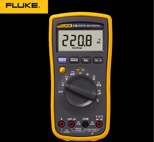 FLUKE 17B F17B Auto Range Digital Multimeter Meter AC/DC/Diode/R/F/Temp/Cap