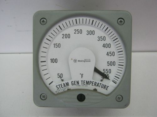 Vintage Westinghouse Steam Gen Temperature Meter, US NAVY, Movie Prop, Steampunk