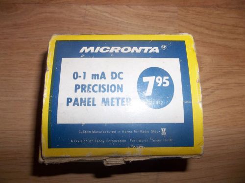 Precision Panel Meter 0-50 DC Microamperes: Made by MICRONTA