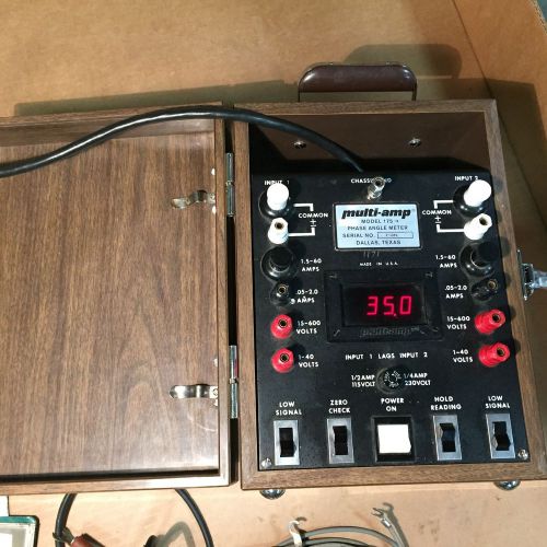 MULTI-AMP 175 PHASE ANGLE METER USED