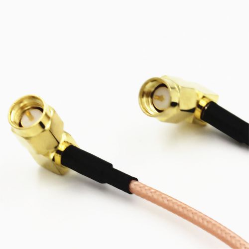 Right Angle SMA male to male plug Jumper Pigtail Cable RG316 15CM