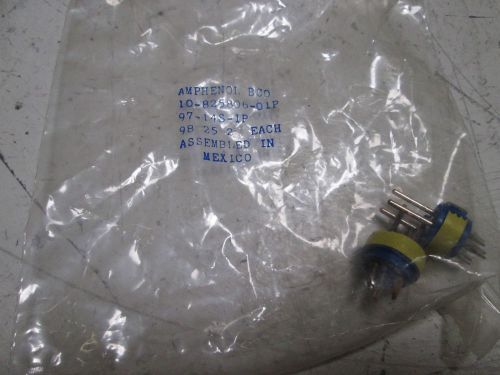 AMPHENOL 97-14S-1P SOLDER TYPE INSERT *NEW IN A FACTORY BAG*