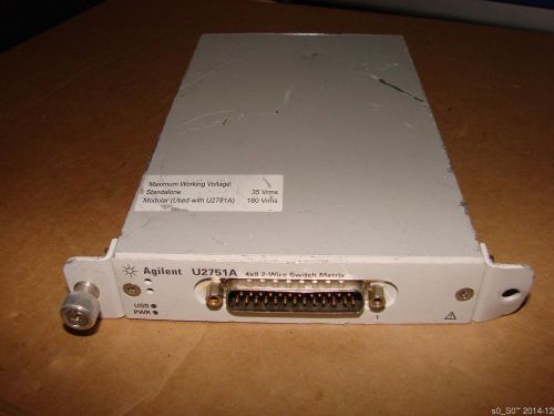 Used Keysight Agilent U2751A 4x8 2 Wire USB Modular Switch Matrix W/O Acces