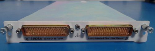 HP Agilent 34925A 40/80 Channel Optically Isolated FET Multiplexer for 34980A
