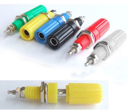 12pcs color binding post for 4mm banana plug speaker amplifier test probe cables for sale