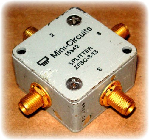 Splitter/Combiner, Power, Coaxial, 50?, 3 Way-0°, 1 to 200 MHz, SMA Connectors
