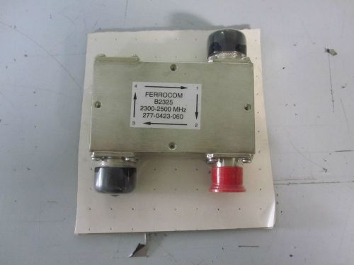 Ferrocom b2325 coaxial isolator n-type 2.3 to 2.5ghz new! for sale