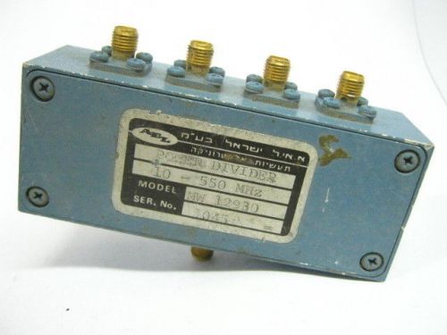AEL 4-way RF Power Divider 10-550 MHz SMA to SMA -TESTED
