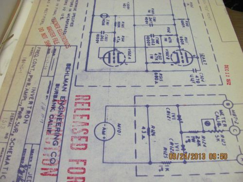 California instruments manual 161-g-1: ac power source - #18280 technical schems for sale