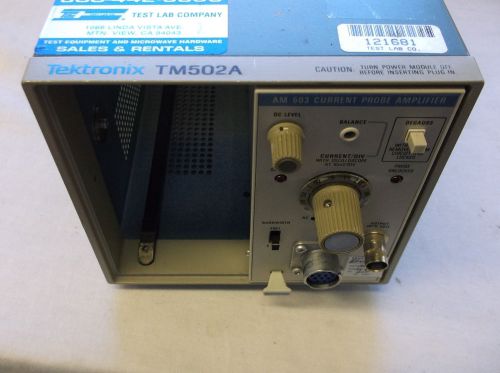 Tektronix TM502A Power Frame with AM503 Current Probe Amplifier Module