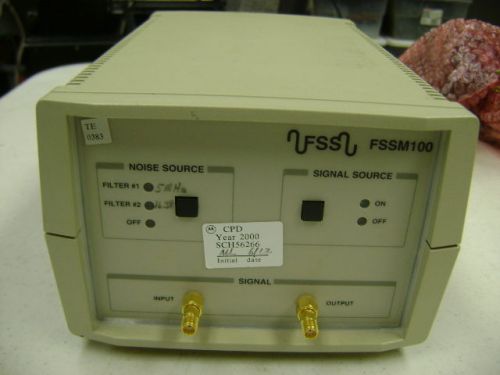 FEMTOSECOND SYSTEMS FSS PHASE NOISE DETECTOR FSSM100 NOISE SIGNAL SOURCE M100