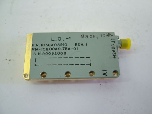 Rf fixed signal source oscillator 9.7ghz 22dbm 6a05910 microwave dro inv2 for sale