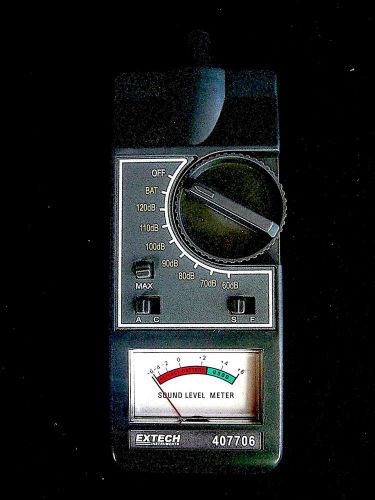EXTECH 407706 Analog Sound Level Meter Unused 54-126 dB