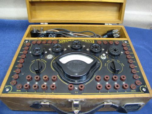 Vintage supreme instruments model 339-d deluxe analyzer, tube tester for sale