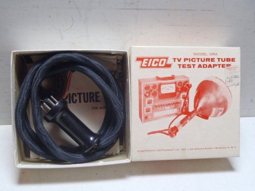 Vintage EICO Model CRA TV Picture Tube Test Adapter in Box w/ Instructions