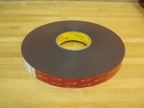 3m 5952 vhb foam tape, 1&#034; x 36 yd, black, double sided, conformable  | (53c) for sale