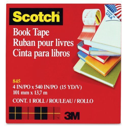 Scotch transparent tape - 4&#034; width x 45 ft length - 3&#034; core - (mmm8454) for sale