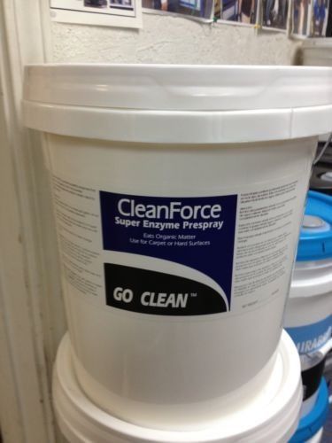 Go Clean Carpet Cleaning Chemical Clean Force Enzyme Carpet Pre Spray 40lbs pail