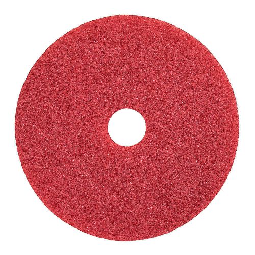 TOUGH GUY 4RY21 Buffing and Cleaning Pad, 20 In, Red, PK 5