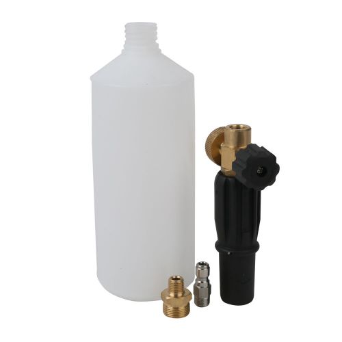 Pressure washer snow foam adjustable lance car valeting bottle quick disconnect for sale
