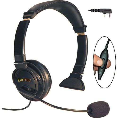 Kenwood radio lazer headset with inline ptt 2-pin kenwood connector lzkw3300il for sale
