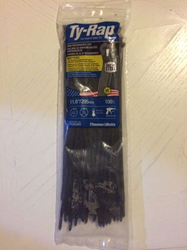 NEW Ty-Rap 50lbs 100 Cable Ties 11.6&#034;  TY5253MX Grip Of Steel Military Specs