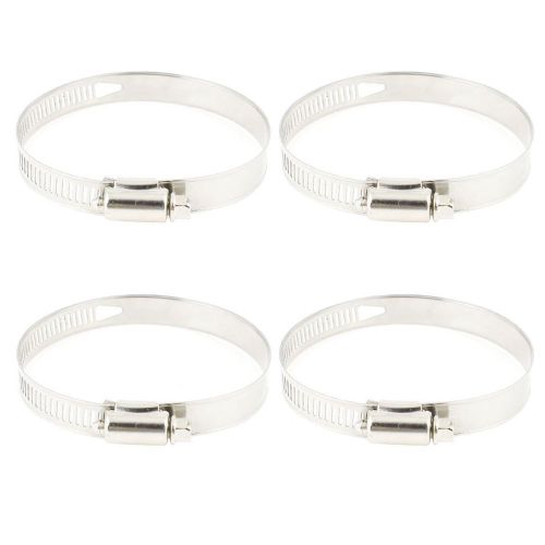 NEW 4 Pcs Adjustable Screw Bolt Hose Pipe Clamps Ties 52mm-76mm
