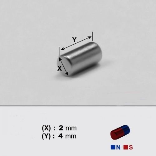 Neodymium Magnets DISC 2 x 4mm Thick, N42 Grade x  40 pieces