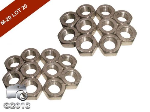 New quality m 20 stainless steel hexagon full nuts- din 934 – pack of 20 pcs for sale