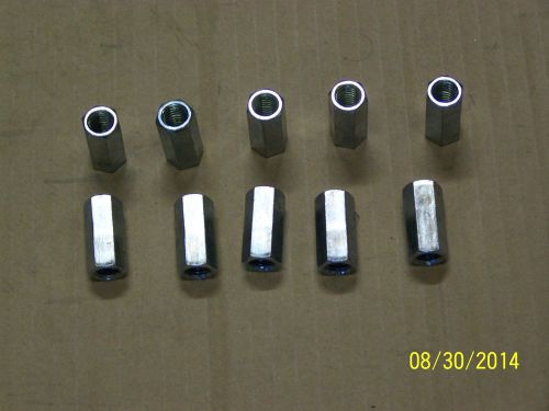 Zinc coupling nuts 3/8-16 x 1 1/8 pack of 10 for sale