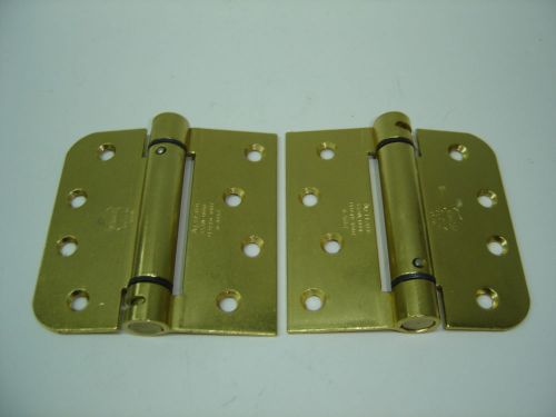 Bommer r-4667 653 m.door closer body brass 4&#034; x 4&#034; hinge 1 pair (2 hinges ) nib for sale