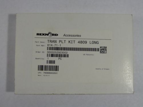 Rexnord 614-71-1 4809 Transfer Plate/Comb Kit 4809 - Long ! NEW !