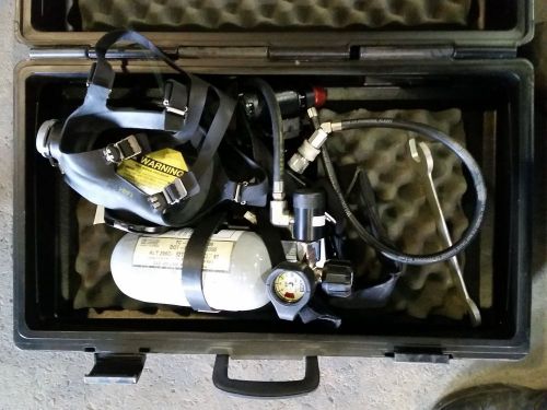 Msa escape pack kit alum air tank valve regulator 7.75 cu/ft.@ 3000psi for sale