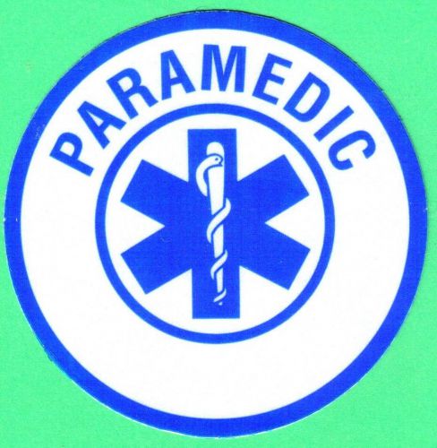 Emt decal/sticker round (paramedic) round 3 inch for sale