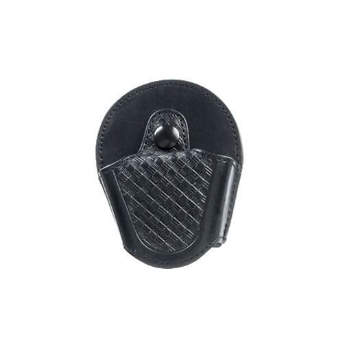 Lot 3 asp 56139 black duty belt open-top basketweave handcuff case cuff key for sale