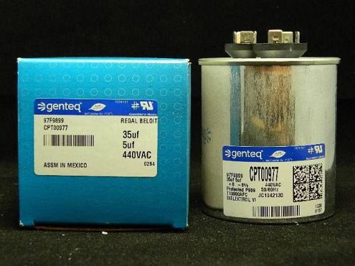 Oem trane genteq dual run capacitor 35 / 5 uf 440vac cpt00977 97f9899 35/5 c9 for sale