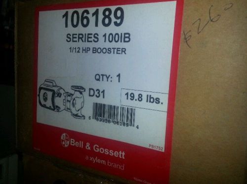 Bell &amp; Gossett Series 100, circulator pump, 3-Piece Oil Lubricated Booster Pump