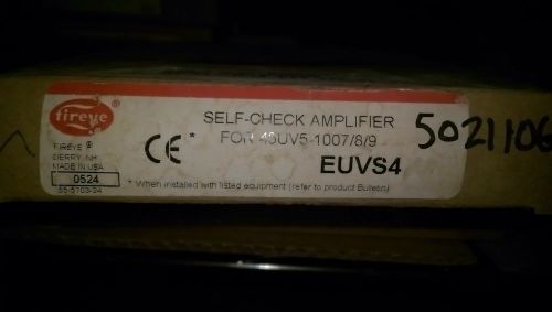 #161 Fireye EUVS4 Ultraviolet Check Amplifier NIB