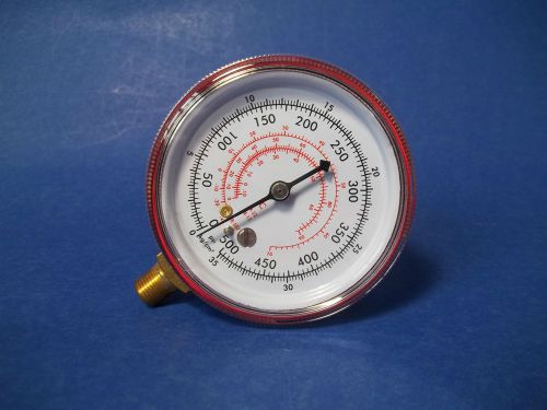 Manifold gauge high pressures red - refrigerant r12, r22, r502/ 500 psi for sale