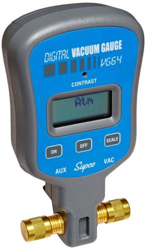 Supco vg64 vacuum gauge, digital, 0-12000 microns range,1/4&#034; male flare fittings for sale
