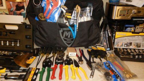 Hvac starter kit approx.35 pc tool set + bag ! eklind,midwest, klein +more deal! for sale