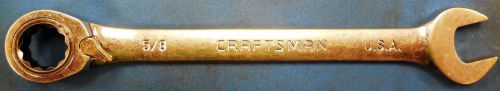 CRAFTSMAN 42417 Revering 5/8&#034; Ratcheting Combination Wrench, Good Condition, USA