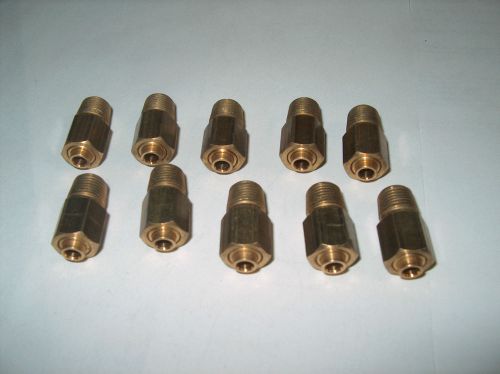 Lot of 10 aro 59474-4 pneumatic straight fitting 1/8 npt x 4mm * new * for sale