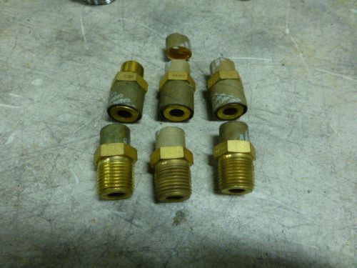 6 brass connector union 1/2 male pipe x 3/8 male pipe    no reserve for sale