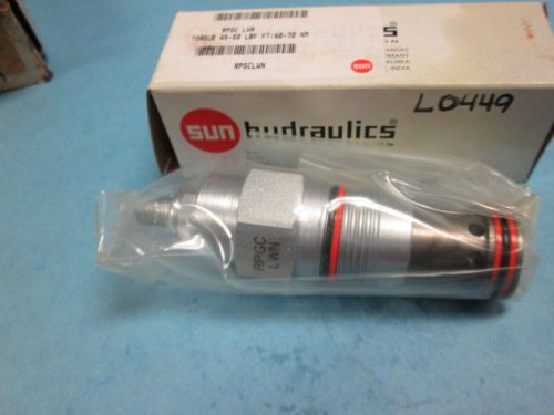 New sun hydraulics hydraulic cartridge valve rpgc-lwn for sale