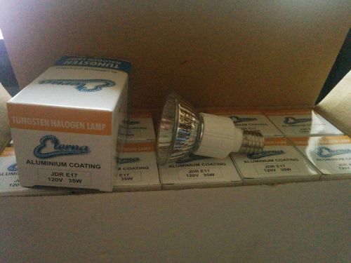 Eterna Tungsted halogen Lamp JDR E17 120V 35W  Lot of 10